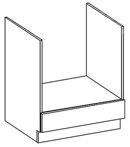 Kuchyňská skříňka pro vestavnou troubu Bianka 60DG, 60 cm, bílý lesk