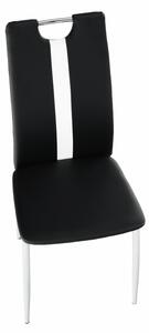 Jídelní židle Scotby (černá + bílá). 808059