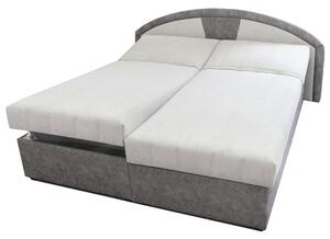 Polohovací postel ANETA šedá, 180x200 cm