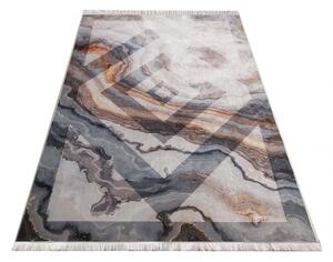 Moderní koberec s abstraktním motivem a třásněmi Šířka: 160 cm | Délka: 220 cm