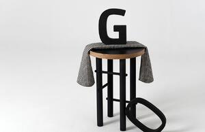 Nordic Design Černý odkládací stolek Nardo 40 cm
