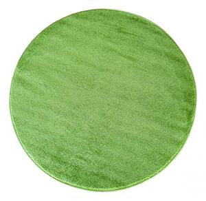 Kulatý jednobarevný koberec zelené barvy Šířka: 60 cm | Délka: 60 cm