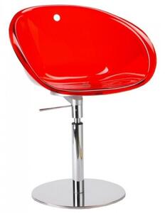 Pedrali Červená plastová otočná jídelní židle Gliss 951