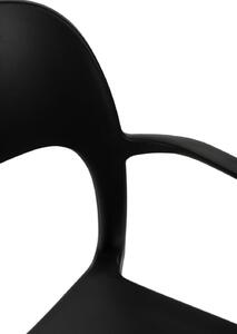 Židle Flexi s područkami černá