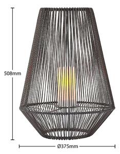 Lindby - Kaati Solární Článek Lampa LED Ø37 Black - Lampemesteren