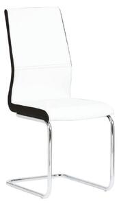 Jídelní židle Nacton (bílá + černá). Vlastní profesionální přeprava až k Vám domů 808087