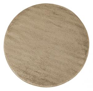 Béžový kulatý koberec do každého pokoje Šířka: 80 cm | Délka: 80 cm