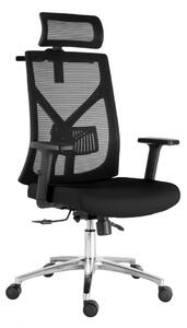 Kancelářská ergonomická židle Neoseat ZERA — černá, nosnost 150 kg
