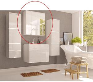 Koupelnová skříňka na stěnu se zrcadlem Maeve (bílá). 808192