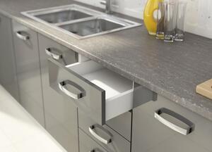 Kuchyňská pracovní deska APL 60 cm, tmavě šedý travertin