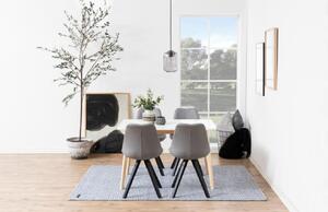 Scandi Bílý dřevěný jídelní stůl Corby 120x80 cm