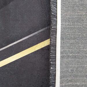 Protiskluzový koberec s nádherným zlatým vzorem Šířka: 80 cm | Délka: 150 cm