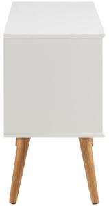 Scandi Bílá skříňka Marika 100 x 38 cm