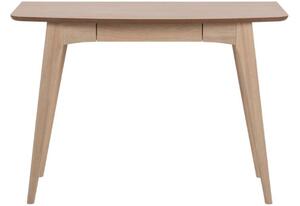 Scandi Přírodní dubový pracovní stůl se zásuvkou Downey 105 cm