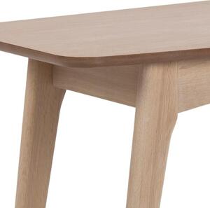 Scandi Přírodní dubový pracovní stůl se zásuvkou Downey 105 cm