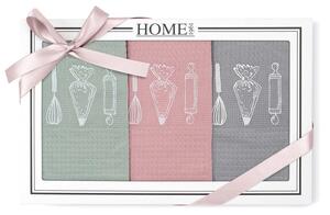 KUCHYŇSKÉ UTĚRKY HOME13 SADA 3 KS 50X70 CM VZOROVANÉ