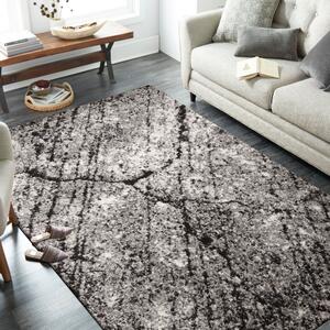 Moderní koberec s motivem mramoru hnědé barvy Šířka: 240 cm | Délka: 330 cm