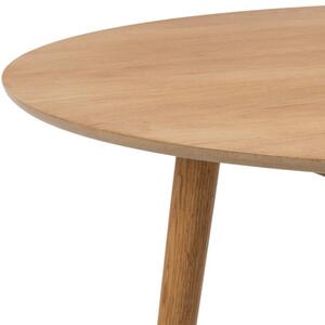 Scandi Přírodní dubový jídelní stůl Nagy 120 cm