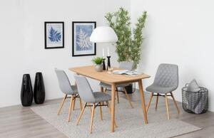 Scandi Přírodní dubový jídelní stůl Nagy 150 x 80 cm