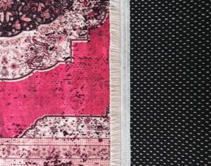 Originální vintage koberec růžové barvy Šířka: 80 cm | Délka: 150 cm