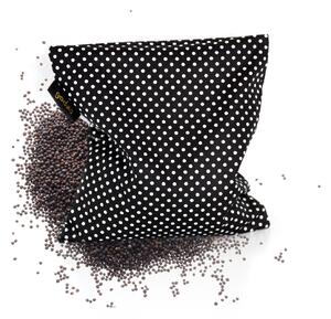 GADEO Řepkový polštářek LITTLE DOTS BLACK do mikrovlnky
