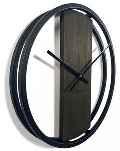 Wenge designové nástěnné hodiny 50cm