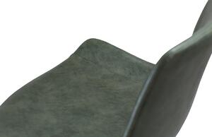 ​​​​​Dan-Form Zelená koženková barová židle DAN-FORM Hype 75 cm