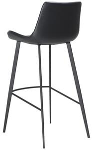 ​​​​​Dan-Form Černá koženková barová židle DAN-FORM Hype 75 cm