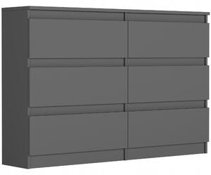 Komoda Rulux (antracit). Akce -13%