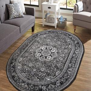 Oválný koberec v nadčasové šedé barvě Šířka: 200 cm | Délka: 300 cm