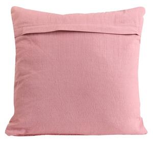 Růžový sametový čtvercový polštář Skali - 45*45 cm - Light & Living