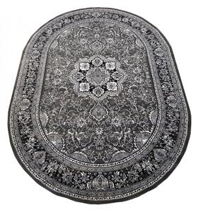 Oválný koberec v nadčasové šedé barvě Šířka: 200 cm | Délka: 300 cm
