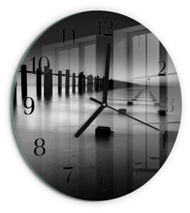 Skleněné nástěnné hodiny Moře zsoc-fi30-00172117