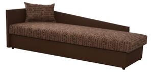 Jednolůžková postel (válenda) 80 cm Jeannine (hnědá) (s úl. prostorem) (L). Vlastní profesionální přeprava až k Vám domů 808545