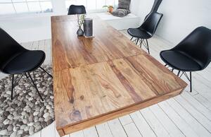 Moebel Living Masivní sheeshamový rozkládací jídelní stůl Aspen 120–200 x 80 cm