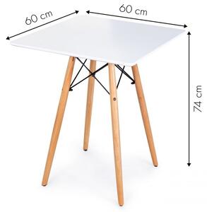 Konferenční bílý stolek 60 cm