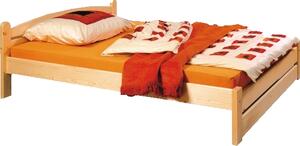 Dřevěná postel Thorsten - nízké čelo