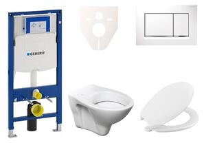 Cenově zvýhodněný závěsný WC set Geberit do lehkých stěn / předstěnová montáž+ WC S-Line S-line Pro 111.300.00.5NR5