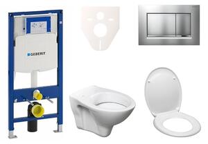 Cenově zvýhodněný závěsný WC set Geberit do lehkých stěn / předstěnová montáž+ WC S-Line S-line Pro 111.300.00.5ND7