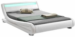Manželská postel 160 cm Sampan (s roštem a LED). Vlastní profesionální přeprava až k Vám domů 808750