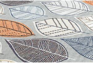 Kusový koberec Barevné listy šédý 120x170cm