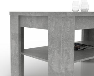 Konferenční stolek Lucy, šedý beton