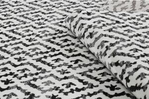 Kusový koberec Fabio černo krémový 160x220cm