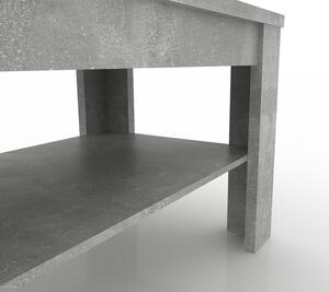 Konferenční stolek Lucy, šedý beton