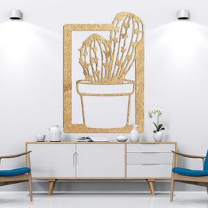 Designový dřevěný obraz na zeď s rostlinným motivem | SENTOP PR0402-C