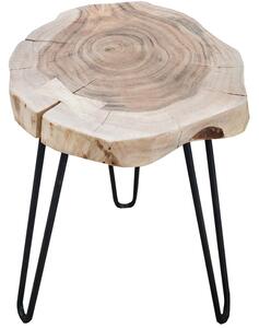 Moebel Living Masivní akátový odkládací stolek Gosen 40 cm