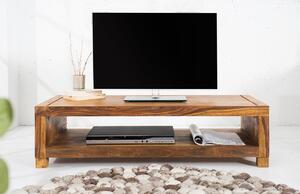 Moebel Living Masivní sheeshamový TV stolek Amarant 110 x 45 cm