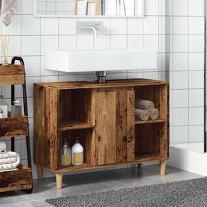 Koupelnová skříňka old wood 80 x 33 x 60 cm kompozitní dřevo