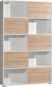 Bílá dřevěná knihovna Germania Slide 4037-176 120 x 35 cm