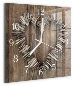 Skleněné hodiny Srdce zskb-30x30-00087689